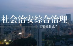 社会治安综合治理主要做什么？